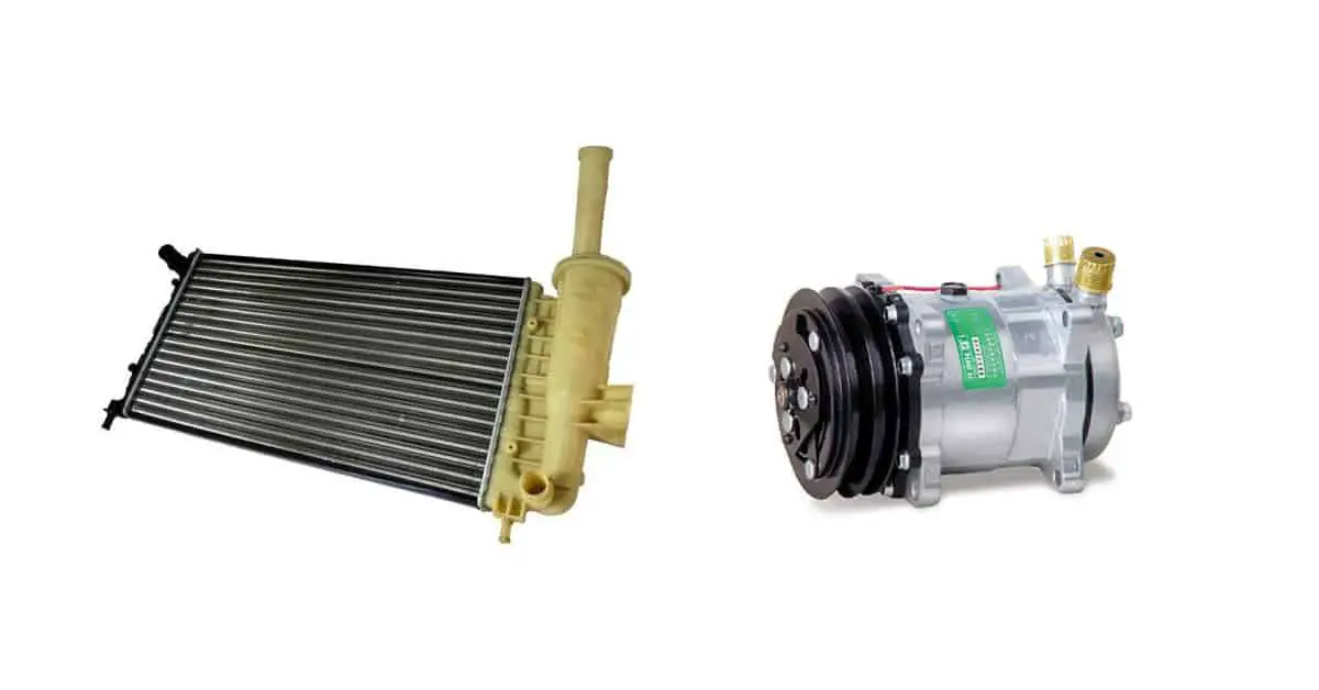 Difference Between Car AC Condenser And Compressor